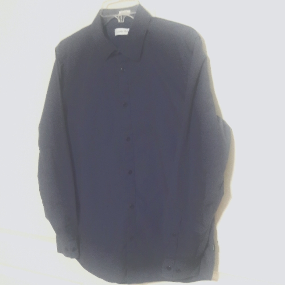 Calvin klein Like new dark blue long sleeves shirt medium